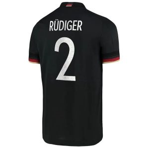Billige Fotballdrakter Tyskland Rudiger 2 Bortedrakt 2021 – Kortermet