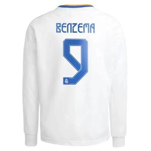 Real Madrid Benzema Home Jersey Long Seeve