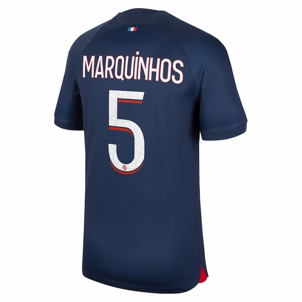 Billige Fotballdrakter Paris Saint Germain Marquinhos 5 Hjemmedrakt 2023 2024 – Kortermet