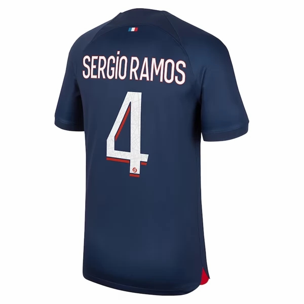 Billige Fotballdrakter Paris Saint Germain PSG Sergio Ramos 4 Hjemmedrakt 2023 2024 – Kortermet